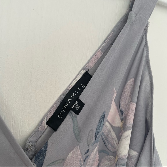 Dynamite Cold Shoulder Wrap Dress - Picture 6 of 9